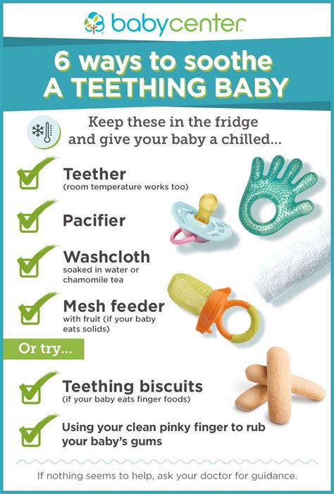 Natural Ways To Soothe A Teething Baby Teeth Poster