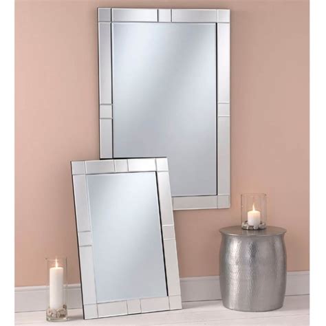 Mirrored Rectangular Wall Mirror Homesdirect365