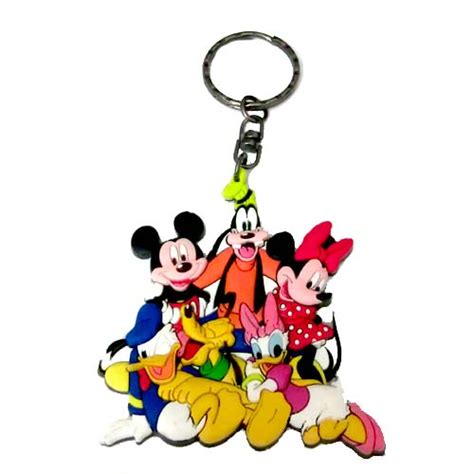 Disney Keychain Keyring Mickey And Friends Fab 6
