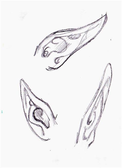 How To Draw Elf Ears Front View The Result Is Slightly Different Just