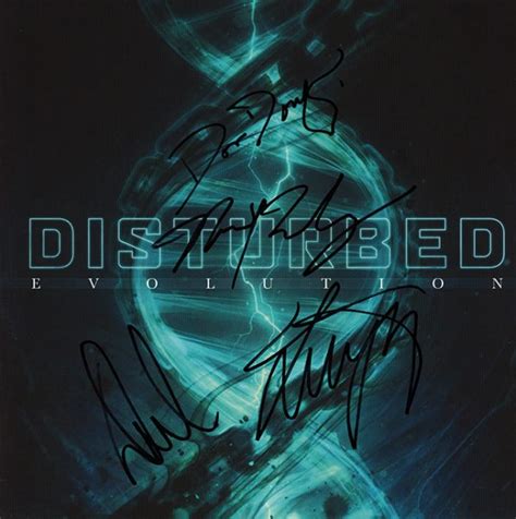 Disturbed Band Signed Evolution Album Artist Signed Collectibles And