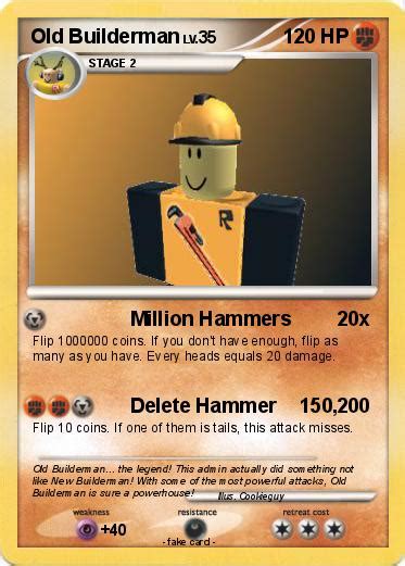 Pokémon Old Builderman Million Hammers My Pokemon Card