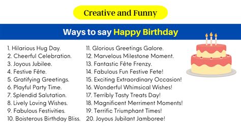 150 Creative And Funny Ways To Say Happy Birthday 2024