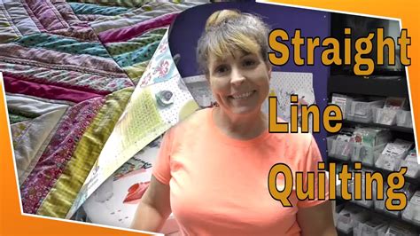 How To Straight Line Quilt On A Domestic Sewing Machine Youtube