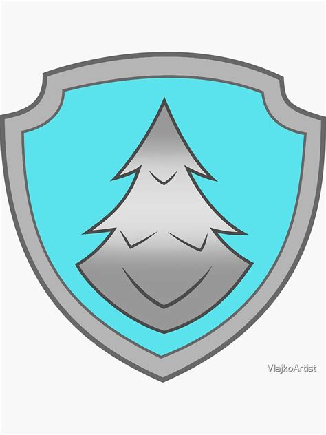 Paw Patrol Everest Badge Sticker By Vlajkoartist Redbubble