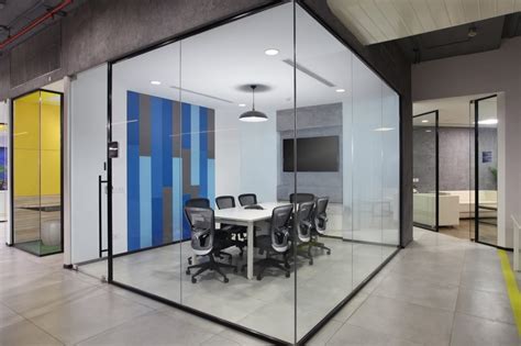 The Office Design Has Industrial And Raw Exposed Feel