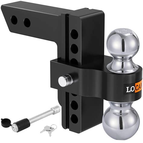 Locame Adjustable Trailer Hitch Fits 2 Inch Receiver 6 Inch Droprise