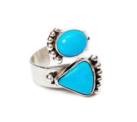 Stone Sleeping Beauty Turquoise Ring By Ruth Ann Begay Navajo