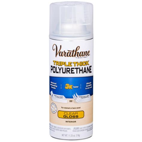 Varathane 11 Oz Clear Gloss Triple Thick Polyurethane Spray 318288