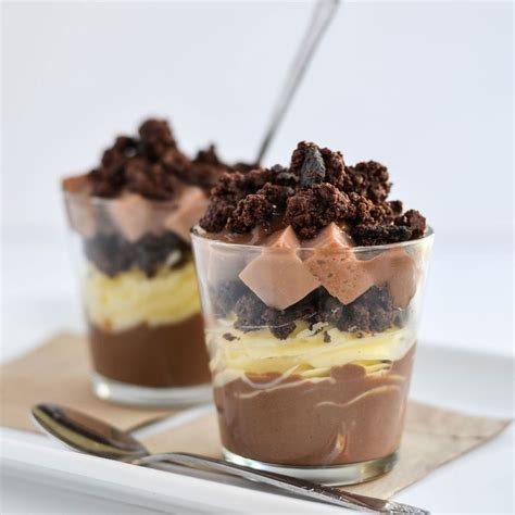 These brownie sundaes are just a few bites of decadence that your guests are sure to appreciate. 24 Short and Sweet Shot-Glass Desserts | Mini dessert ...