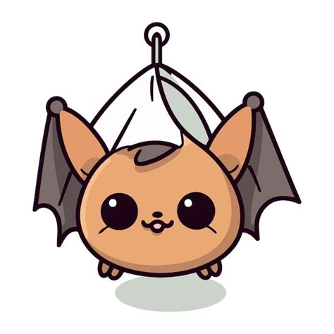Premium Vector Cute Bat Cartoon Mascot Character Vector Illustration