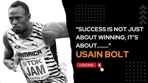 Chasing Greatness With Usain Bolt The Path To Success Usain Bolt Quotes Motivational