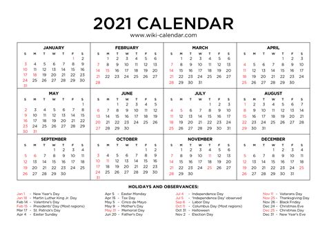 Free Monthly Calendars 2021 Free Printable For Year Calendar