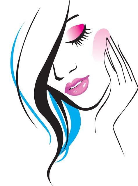 Pics For Beauty Parlor Logo Line Art Drawings Beauty Art Silhouette Art