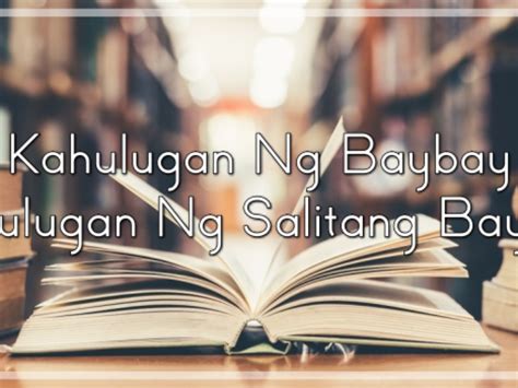 Mga Halimbawa Ng Salitang Hiram Sa Wikang English