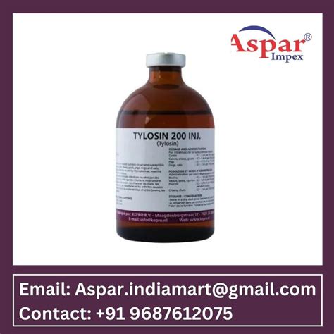 Tylosin Injection At Rs 10unit Pharmaceutical Injection In Surat
