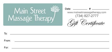 Give the gift of relaxation and rejuvenation. Gift Certificates | Main Street Massage Therapy