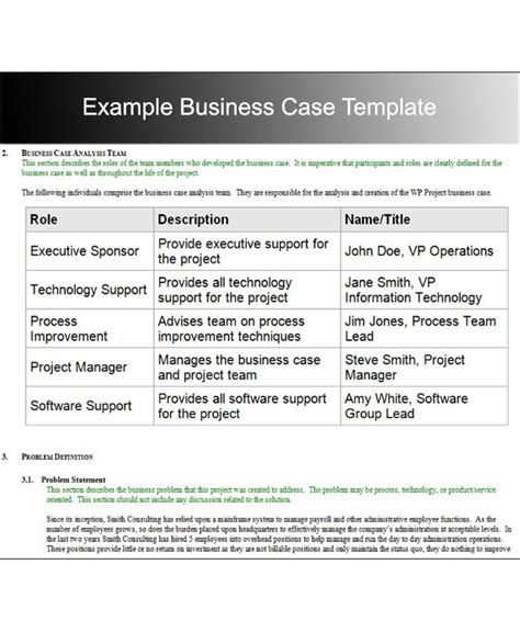 Business Case Study Examples How To Write A Business Case With Examples Template To Help