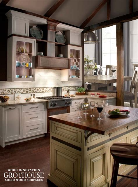Kountry kraft custom cabinetry is absolutely stunning. Kensington Wood Kitchen Island Countertop in Devon, PA