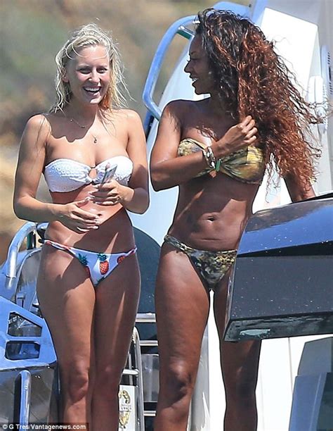 Mel B Pictured With Nanny Lorraine Gillies On Holiday Daily Mail Online