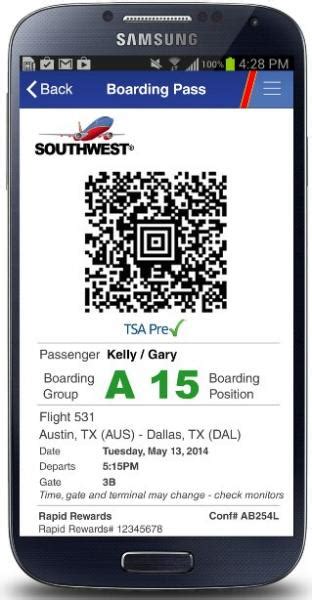 Submitted 5 years ago by sourcehouston. Southwest Lauches Mobile Boarding Passes - Points Miles & Martinis