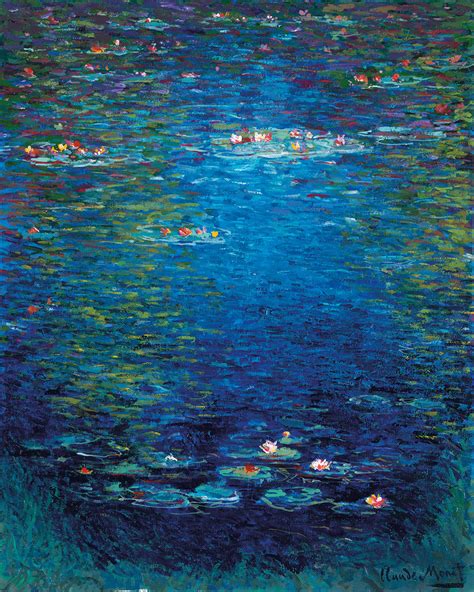 Nymphea In The Style Of Claude Monet 1904 John Myatt