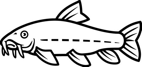 Catfish clipart black and white, Catfish black and white Transparent FREE for download on ...