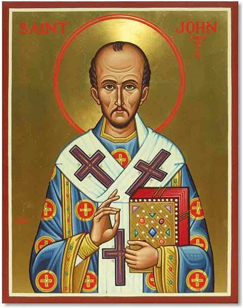 Saint John Chrysostom Original Icon Original Icons Of The