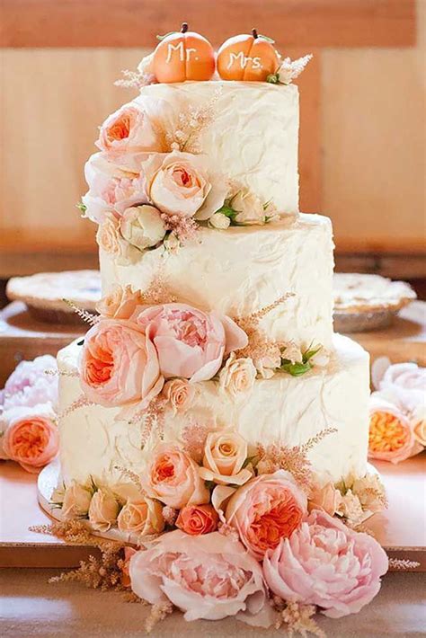 Fall Wedding Cakes That WOW See More Weddingforward Com