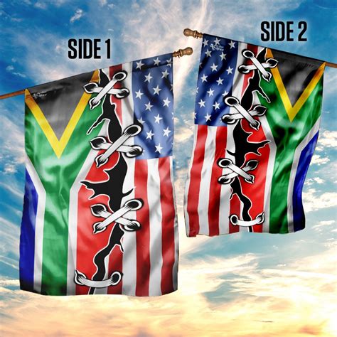 South African And American Flag Flagwix