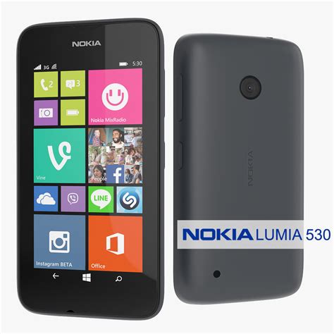 The nokia lumia 530 measures 119.70 x 62.30 x 11.70mm (height x width x thickness) and weighs 128.00 grams. nokia lumia 530