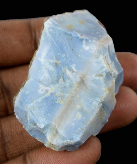 16835 Carat Australian Blue Opal Natural Untreated 47 X 28 Mm Etsy