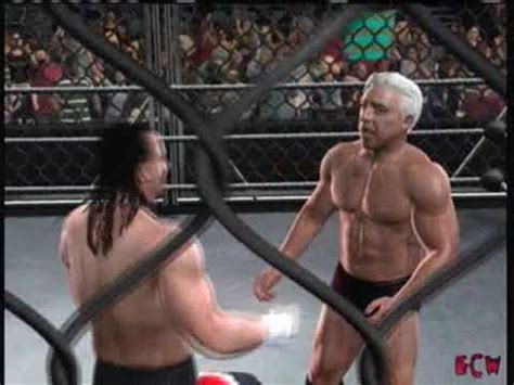 Ecw Terry Funk Vs Ric Flair Steel Cage Prestige Championship Youtube