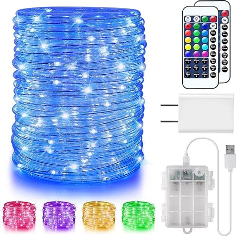 Led Rope Lights Outdoor Battery Operated String Lights