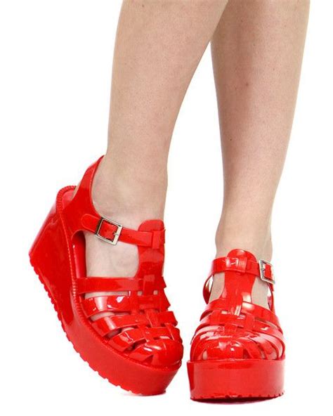 Red Jelly Sandals