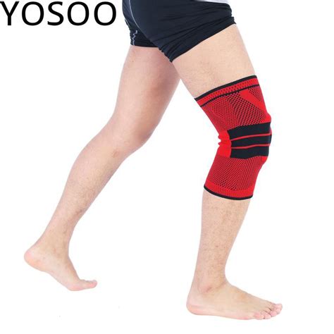 Yosoo Knee Brace Support Gym Weight Lifting Sports Knee Wraps Bandage