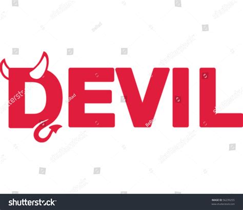 Devil Word Stock Vector Royalty Free 56239255 Shutterstock