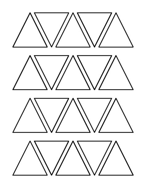 Printable 2 Inch Triangle Template