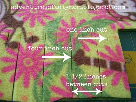 How To Make A No Sew Fleece Blanket Adventures Of A Diy Mom