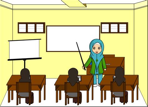 33 Gambar Kartun Belajar Di Sekolah Galeri Animasi