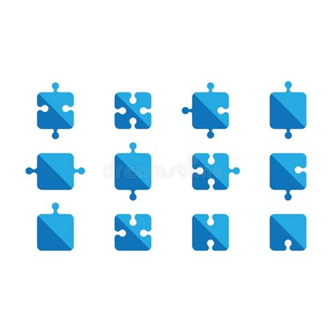 Puzzle Logo Vector Illustration Design Template Stock Illustration