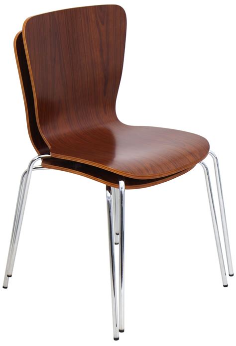 Bentwood Stackable Walnut Dining Chair From Lumisource Dc Tw Stak Wl