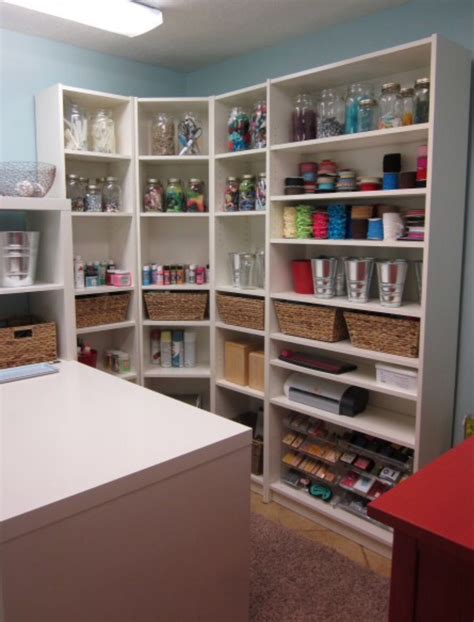 Plus, ticking each step off your list makes you feel really good and accomplished. Organized craft room IKEA Billy en coin et Expedit espace ...