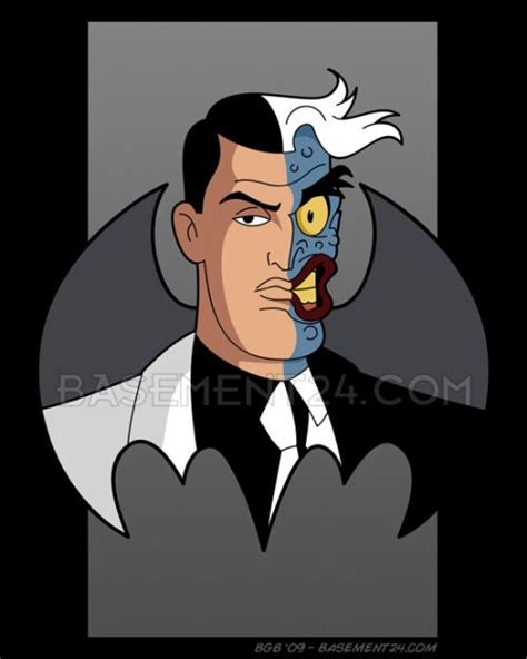Two Face From Btas And Tnba Barry Bradfield Batman Cartoon Two Face