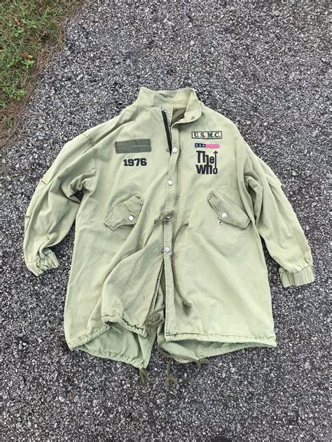 Vintage The Who Band Over Size Military Parka Jacket By Wonderwoman