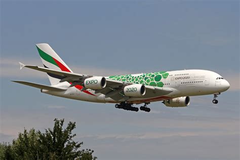 Emirates Airlines A6 Eoj Airbus A380 861 Msn 182 Green Expo 2020