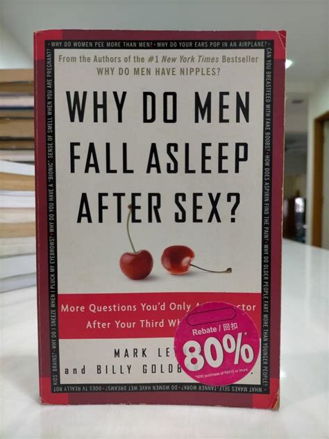 Eng Why Do Men Fall Asleep After Sex Hobbies And Toys Books And Magazines Textbooks On Carousell