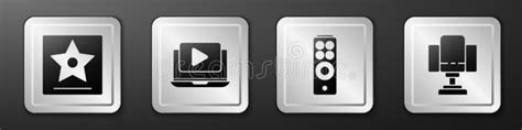 Star Control Player Button Set 2 Stock Vector Illustration Of Utility