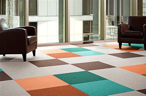 Svelte Carpet Tiles Bright And Colorful Commercial Grade Floor Tiles