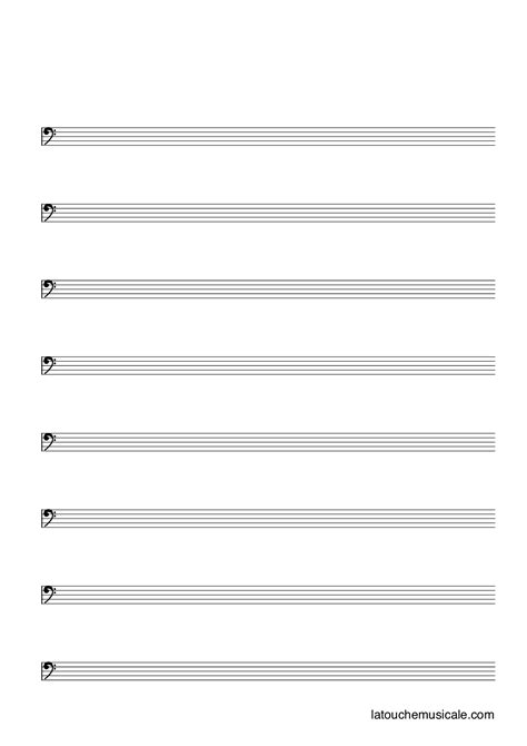 Free Blank Sheet Music To Download In Pdf La Touche Musicale